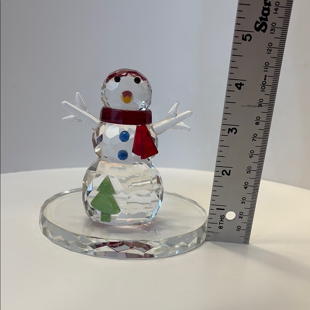 PartyLite Holiday Decor Red and Green Snowman